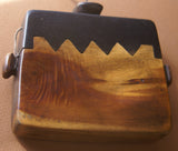 Rare Vintage Collectible Hand Carved Wood Traditional Tongal Tobacco Lime (Betel Quid Paraphernalia) Gem Box Container Carrier from remote Sumba Island, Indonesia.