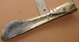 LAST OF THE STONE AGE HUMAN ARTIFACTS: EXTREMELY RARE HEAD HUNTER “OMPI” BONE SPATULA, ADZERA (ADERA) CULTURE,  MARKHAM VALLEY. MOROBE PROVINCE, EAST SEPIK, NEW GUINEA, MID 20TH CENTURY. 7 ¼” X 1 ½