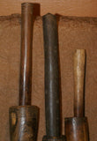 CHOICE BETWEEN 3 RARE ANTIQUE MELANESIA MASSIM TROBRIAND ISLAND BETEL LIME POUNDER WITH PESTLE SETS, GOOD PATINA (EARLY & MID 1900’S) BP22, 23 OR 24