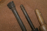 CHOICE BETWEEN 3 RARE ANTIQUE MELANESIA MASSIM TROBRIAND ISLAND BETEL LIME POUNDER WITH PESTLE SETS, GOOD PATINA (EARLY 1900’S) BP25, BP26 OR BP27