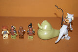 LEGO Star Wars Jabba’s Palace, Rancor Pit, Echo Base, Episode III: 7 Very Rare HARD TO FIND (& New) Retired Minifigures 30 pcs: Boushh Princess Leia, Jabba the Hutt, Salacious B. Crumb, Tauntaun, Chewbacca, 2 Gamorrean with Accessories, Year 2011-12