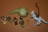 LEGO Star Wars Jabba’s Palace, Rancor Pit, Echo Base, Episode III: 7 Very Rare HARD TO FIND (& New) Retired Minifigures 30 pcs: Boushh Princess Leia, Jabba the Hutt, Salacious B. Crumb, Tauntaun, Chewbacca, 2 Gamorrean with Accessories, Year 2011-12