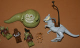 LEGO Star Wars Jabba’s Palace, Rancor Pit, Echo Base, Episode III: 7 Very Rare HARD TO FIND (& New) Retired Minifigures 30 pcs: Boushh Princess Leia, Jabba the Hutt, Salacious B. Crumb, Tauntaun, Chewbacca, 2 Gamorrean with Accessories, Year 2011-12
