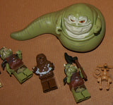 LEGO Star Wars Jabba’s Palace, Rancor Pit, Echo Base, Episode III: 7 Very Rare HARD TO FIND (& New) Retired Minifigures 30 pcs: Boushh Princess Leia, Jabba the Hutt, Salacious B. Crumb, Tauntaun, Chewbacca, 2 Gamorrean with Accessories, Year 2011-12