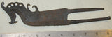 1800’s Very Rare Old Traditional Ethnic Iron Betel Areca Nut Cutter, Cracker, called Kacip (Kecil) Iron Tool, Collected in Sumatra in the 1970's, Horse Motif. 19th century, Indonesia