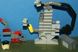 CUSTOM LEGO SET (154 PCS)  ADVENTURERS  ORIENT EXPEDITION YEAR 2003, 6 CUSTOM  BUILDS 4 RARE RETIRED MINIFIGURES:  LORD SAM SINISTER DR. CHARLES LIGHTNING SKELETON GREY GUARD + HELMET BENCH CRANE, 2 WORK TABLES TREASURE CHEST FENCES STOOL ETC.. KIT 71