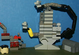 CUSTOM LEGO SET (154 PCS)  ADVENTURERS  ORIENT EXPEDITION YEAR 2003, 6 CUSTOM  BUILDS 4 RARE RETIRED MINIFIGURES:  LORD SAM SINISTER DR. CHARLES LIGHTNING SKELETON GREY GUARD + HELMET BENCH CRANE, 2 WORK TABLES TREASURE CHEST FENCES STOOL ETC.. KIT 71
