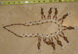 Unique, Rare 3-Tier Sing-Sing Festival Pristine Nassa Shells & Seed Beads Bilas Pectoral Adornment, Necklace Ornament from the Highlands of Papua New Guinea, NECK4, collected in late 1900’s.