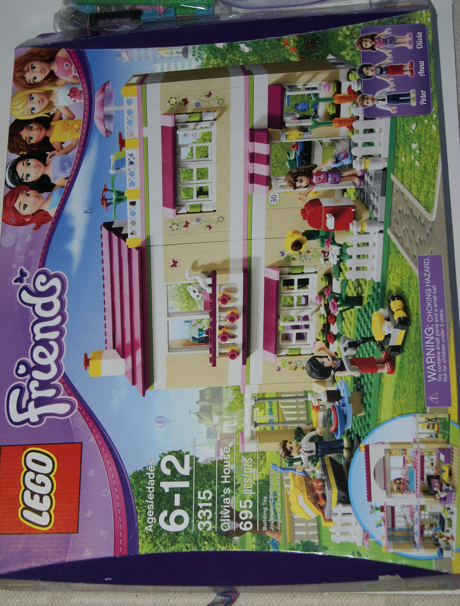NOW RARE RETIRED LEGO Friends Kit: Olivia's House (3315) with