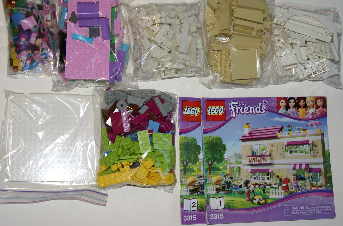 NOW RARE RETIRED LEGO Friends Kit: Olivia's House (3315) with 3