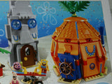 NOW RARE RETIRED LEGO Spongebob Squarepants 3818: Bikini Bottom Undersea Party with 2 Buildings & 5 minifigures: Spongebob Patrick Mrs Puff Gary Squidward, DJ Table, Speakers, Merry-Go-Round, Balloons & Accesssories + Box & manuals (471 pieces) Year 2012