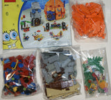 NOW RARE RETIRED LEGO Spongebob Squarepants 3818: Bikini Bottom Undersea Party with 2 Buildings & 5 minifigures: Spongebob Patrick Mrs Puff Gary Squidward, DJ Table, Speakers, Merry-Go-Round, Balloons & Accesssories + Box & manuals (471 pieces) Year 2012