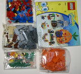 NOW RARE RETIRED LEGO Spongebob Squarepants 3818: Bikini Bottom Undersea Party with 2 Buildings & 5 minifigures: Spongebob Patrick Mrs Puff Gary Squidward, DJ Table, Speakers, Merry-Go-Round, Balloons & Accesssories + Box & manuals (471 pieces) Year 2012