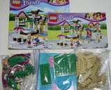 NOW RARE RETIRED LEGO Friends Kit 3061 City Park Café Complete with 2 Minifigures & Many Accessories, Cash Register, Money, Pots & Pans, Outdoors Dining, Instructions’ Booklets, box, built once. Year 2012 (222 Pieces)