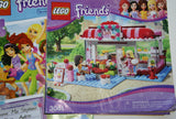 NOW RARE RETIRED LEGO Friends Kit 3061 City Park Café Complete with 2 Minifigures & Many Accessories, Cash Register, Money, Pots & Pans, Outdoors Dining, Instructions’ Booklets, box, built once. Year 2012 (222 Pieces)