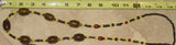 Unique Vintage Hand Crafted Ethnic Amber & Older Glass Trade Beads Necklace, Orang Ulu, Iban & Dayak tribal wear, also Local Currency, Borneo: NECK33 + 1 Flapper Coconut necklace