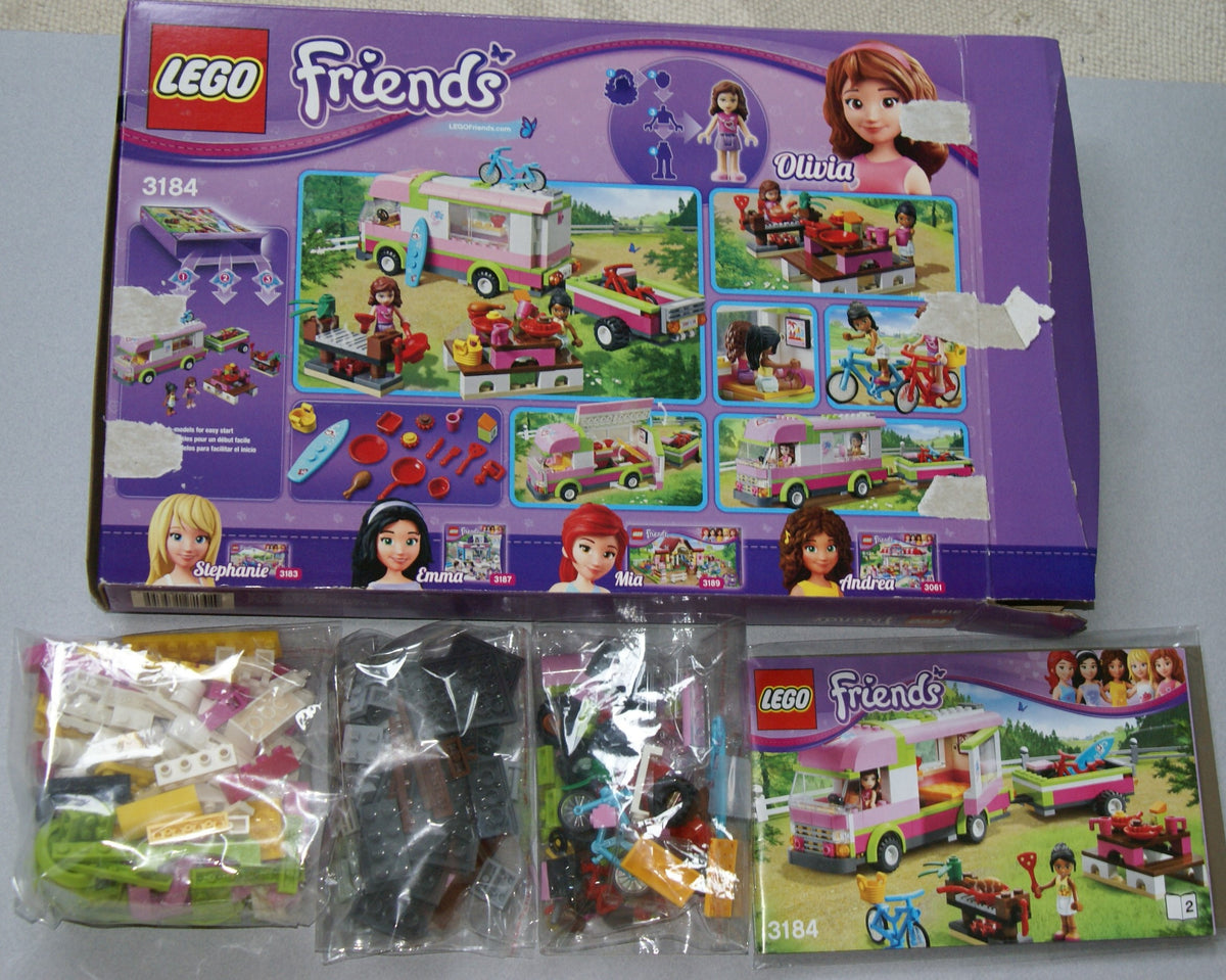 NOW RARE RETIRED LEGO FRIENDS KIT FROM Adventure Camper, Set 3184 Rarest Finds