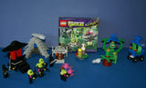 LEGO TEENAGE MUTANT NINJA TURTLES, NOW RARE, KRAANG LAB ESCAPE, KIT 79100, COLLECTIBLES: FOOT SOLDIERS VS SPACE ALIENS WITH ATTACK WEAPONS, PINK SPIDERS, 8 RETIRED MINIFIGURES, 7 DEFENSE WEAPONS, (231 PCS) KIT 28