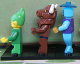 5 NOW RARE RETIRED LEGO MINIFIGURES Series 5, 6, 9, 11 EVIL DWARF, BLUE GENIE, MINOTAUR, ROMAN EMPEROR, GREEN ELF, ALL BRAND NEW WITH SOME ACCESSORIES, 25 PIECES (INVENTORY ITEM 5)