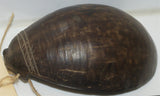 Rare Old “Big Man” Coconut Shell Cannibal Spoon or Ompi from the Azera (Adzera) People, Markham Valley, Morobe Province. Papua New Guinea. Private Collection, Mid 20th Century. ITEM SP1C, Good patina.