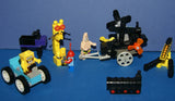 CUSTOM LEGO SET, ONE OF A KIND, AMUSEMENT PARK (88 PCS) + 3 RARE RETIRED MINIFIGURES COLLECTIBLES: SPONGEBOB, PATRICK AND MR KRABS 3833,3825,3834 (KIT 38)