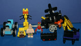 CUSTOM LEGO SET, ONE OF A KIND, AMUSEMENT PARK (88 PCS) + 3 RARE RETIRED MINIFIGURES COLLECTIBLES: SPONGEBOB, PATRICK AND MR KRABS 3833,3825,3834 (KIT 38)