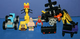 CUSTOM LEGO SET, ONE OF A KIND, AMUSEMENT PARK (88 PCS) + 3 RARE RETIRED MINIFIGURES COLLECTIBLES: SPONGEBOB, PATRICK AND MR KRABS 3833,3825,3834 (KIT 38)