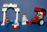 LEGO CUSTOM BUILD (43 PCS) PLUS 3 NOW RARE RETIRED MINIFIGURES: SPONGEBOB 3831, SANDY 3816, MR KRABS 3833 & RING TOSS TOY (KIT 39) DISPLAYED IN STORE ONLY
