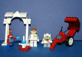 LEGO CUSTOM BUILD (43 PCS) PLUS 3 NOW RARE RETIRED MINIFIGURES: SPONGEBOB 3831, SANDY 3816, MR KRABS 3833 & RING TOSS TOY (KIT 39) DISPLAYED IN STORE ONLY