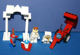 LEGO CUSTOM BUILD (43 PCS) PLUS 3 NOW RARE RETIRED MINIFIGURES: SPONGEBOB 3831, SANDY 3816, MR KRABS 3833 & RING TOSS TOY (KIT 39) DISPLAYED IN STORE ONLY
