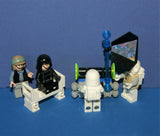 4, NOW RARE, RETIRED LEGO STAR WARS MINIFIGURES COLLECTIBLES (EPISODES 4/5/6): SNOWTROOPER, IMPERIAL TROOPER,  TROOPER SW187, HOTH REBEL, REFLECTIVE SPY TOWER DROID, BENCH & MORE (39 PCS). KIT: SET 25