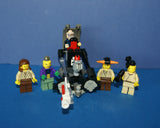 5, NOW RARE, RETIRED LEGO STAR WARS MINIFIGURES COLLECTIBLES, EPISODE 1 & CLONE WARS:2 DIFFERENT ANAKIN SKYWALKER, QUI-GON JINN, 2 OBI-WAN KENOBI, ONACONDA FARR, 1 CUSTOM DEFENSE ROBOT MACHINE (65 PCS) KIT SET ITEM 44