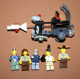5, NOW RARE, RETIRED LEGO STAR WARS MINIFIGURES COLLECTIBLES, EPISODE 1 & CLONE WARS:2 DIFFERENT ANAKIN SKYWALKER, QUI-GON JINN, 2 OBI-WAN KENOBI, ONACONDA FARR, 1 CUSTOM DEFENSE ROBOT MACHINE (65 PCS) KIT SET ITEM 44