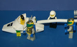 7, NOW VERY RARE, RETIRED LEGO MINIFIGURES (YEAR 2002): SPACE UNITRON & ICE PLANET. PLUS 2 CUSTOM BUILDS ICE JET MOBILE & ICE OUTPOST TO REFUEL, DRINK & FOR MEDICAL EMERGENCIES, LOADS OF ACCESSORIES (ITEM SET 50) 96 PIECES