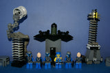 6 NOW RARE RETIRED LEGO STAR WARS MANDALORIAN TROOPER MINIFIGURES 7914 SW029 WITH ACCESSORIES GUNS HELMETS JET PACKS PLUS 3 BUILDS: OBSERVATION TOWER, CRANE & THRONE (149 PCS). KIT : ITEM 53