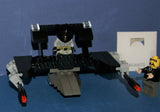 LEGO GREY BATMAN (NEW BLUE CAPE IN BOX) VS AGENTS:  6 MINIFIGURES (BATMAN, JET "AIR" PILOT, AGENTS, CHARGE, CHASE ETC...)  AGT025, AGT020A, AGT001A,  AIR019 PLUS  2 CUSTOM BUILDS: BOAT, JET PLANE & ACCESSORIES (145 PCS) KIT 60