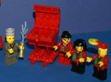 1998-2009 VERY RARE RETIRED LEGO MFS: 11 HARD TO FIND NINJAS CAS049, CAS050, CAS052, CAS053, CAS054 & SAMURAI CAS055 MINIFIGURES WITH ACCESSORIES, 3 BUILDS: AIRBOAT, BARBECUE, CHINATOWN GATEWAY (131 PCS) KIT 62