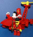 1998-2009 VERY RARE RETIRED LEGO MFS: 11 HARD TO FIND NINJAS CAS049, CAS050, CAS052, CAS053, CAS054 & SAMURAI CAS055 MINIFIGURES WITH ACCESSORIES, 3 BUILDS: AIRBOAT, BARBECUE, CHINATOWN GATEWAY (131 PCS) KIT 62