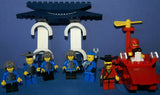 1998-2009 VERY RARE RETIRED LEGO MFS: 11 HARD TO FIND NINJAS CAS049, CAS050, CAS052, CAS053, CAS054 & SAMURAI CAS055 MINIFIGURES WITH ACCESSORIES, 3 BUILDS: AIRBOAT, BARBECUE, CHINATOWN GATEWAY (131 PCS) KIT 62