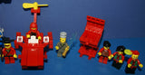 1998-2009 VERY RARE RETIRED LEGO MFS: 11 HARD TO FIND NINJAS CAS049, CAS050, CAS052, CAS053, CAS054 & SAMURAI CAS055 MINIFIGURES WITH ACCESSORIES, 3 BUILDS: AIRBOAT, BARBECUE, CHINATOWN GATEWAY (131 PCS) KIT 62