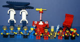 1998-2009 VERY RARE RETIRED LEGO MFS: 11 HARD TO FIND NINJAS CAS049, CAS050, CAS052, CAS053, CAS054 & SAMURAI CAS055 MINIFIGURES WITH ACCESSORIES, 3 BUILDS: AIRBOAT, BARBECUE, CHINATOWN GATEWAY (131 PCS) KIT 62
