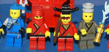 1998-2009 VERY RARE RETIRED LEGO MFS: 11 HARD TO FIND NINJAS CAS049, CAS050, CAS052, CAS053, CAS054 & SAMURAI CAS055 MINIFIGURES WITH ACCESSORIES, 3 BUILDS: AIRBOAT, BARBECUE, CHINATOWN GATEWAY (131 PCS) KIT 62