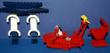 1998-2009 VERY RARE RETIRED LEGO MFS: 11 HARD TO FIND NINJAS CAS049, CAS050, CAS052, CAS053, CAS054 & SAMURAI CAS055 MINIFIGURES WITH ACCESSORIES, 3 BUILDS: AIRBOAT, BARBECUE, CHINATOWN GATEWAY (131 PCS) KIT 62