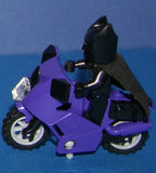 NOW RARE RETIRED LEGO BATMAN & NINJA MINIFIGURES  (YEARS 1998-2009) (1 BATMAN AND 6 NINJAS) PLUS 3 CUSTOM BUILDS: WATCH TOWER, GUARD GATE AND MOTORCYCLE (113pcs) KIT SET ITEM 64