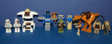8 RARE RETIRED LEGO STAR WARS MINIFIGURES COLLECTIBLES: KAADU GUNGAN BEAST, SALACIOUS B. CRUMB, JAR JAR BINKS, GUNGAN SOLDIER, GAMORREAN GUARD, 2 STORM TROOPERS, BATTLE DROID, CONTROL TABLE, 2 BAR STOOLS, REFLECTION STATION (70 PCS) SET 66