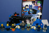 9 RARE LEGO STUDIO MONSTERS & SPORTS & BATMAN MINIFIGURES FROM STUDIO GRAVITY GAMES, PLUS 2 CUSTOM BUILDS: RACE BOAT & PICNIC SET (96pcs) KIT ITEM 67 (FROM YEARS 2000-2010)