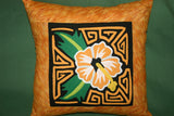 Kuna Indian Folk Art Tribal Mola Blouse Panel from San Blas Islands, Panama. Hand stitched Applique: Parrot 12" x 11"  (9)