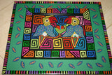 Kuna Indian Folk Art Mola Blouse Panel Textile from San Blas Islands, Panama. Hand stitched Applique: Strawberry Fruit 16.5" x 12.75" (34A)