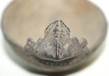 Rare Old “Big Man” Coconut Shell Cannibal Spoon or Ompi from the Azera (Adzera) People, Markham Valley, Morobe Province. Papua New Guinea. Private Collection, Mid 20th Century. ITEM SP4C, Good patina. Frogmouth handle