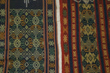 2 HANDWOVEN SUMBA HINGGI SONGKET IKAT TEXTILES FOR THE PRICE OF 1. MADE WITH HANDSPUN COTTON DYED WITH NATURAL PIGMENTS. ADORNED WITH MOTIFS CREATED WITH NASSA SHELLS SR32 (52" x 13.25") & SR33 (51" x 13")